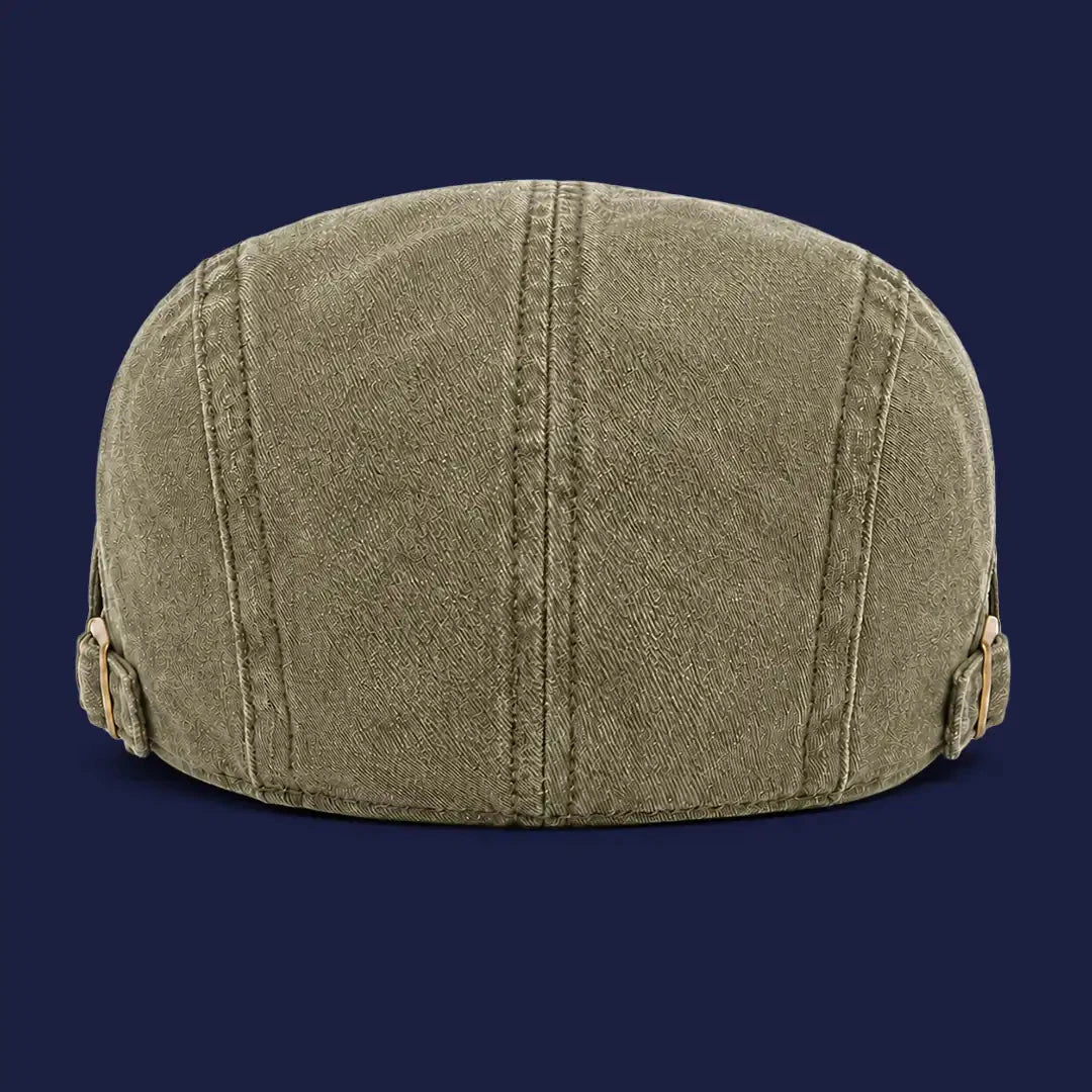 Béret casquette Anthony Vert kaki - vue de dos