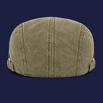Béret casquette Anthony Vert kaki - vue de dos