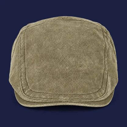 Béret casquette Anthony Vert kaki - vue de face