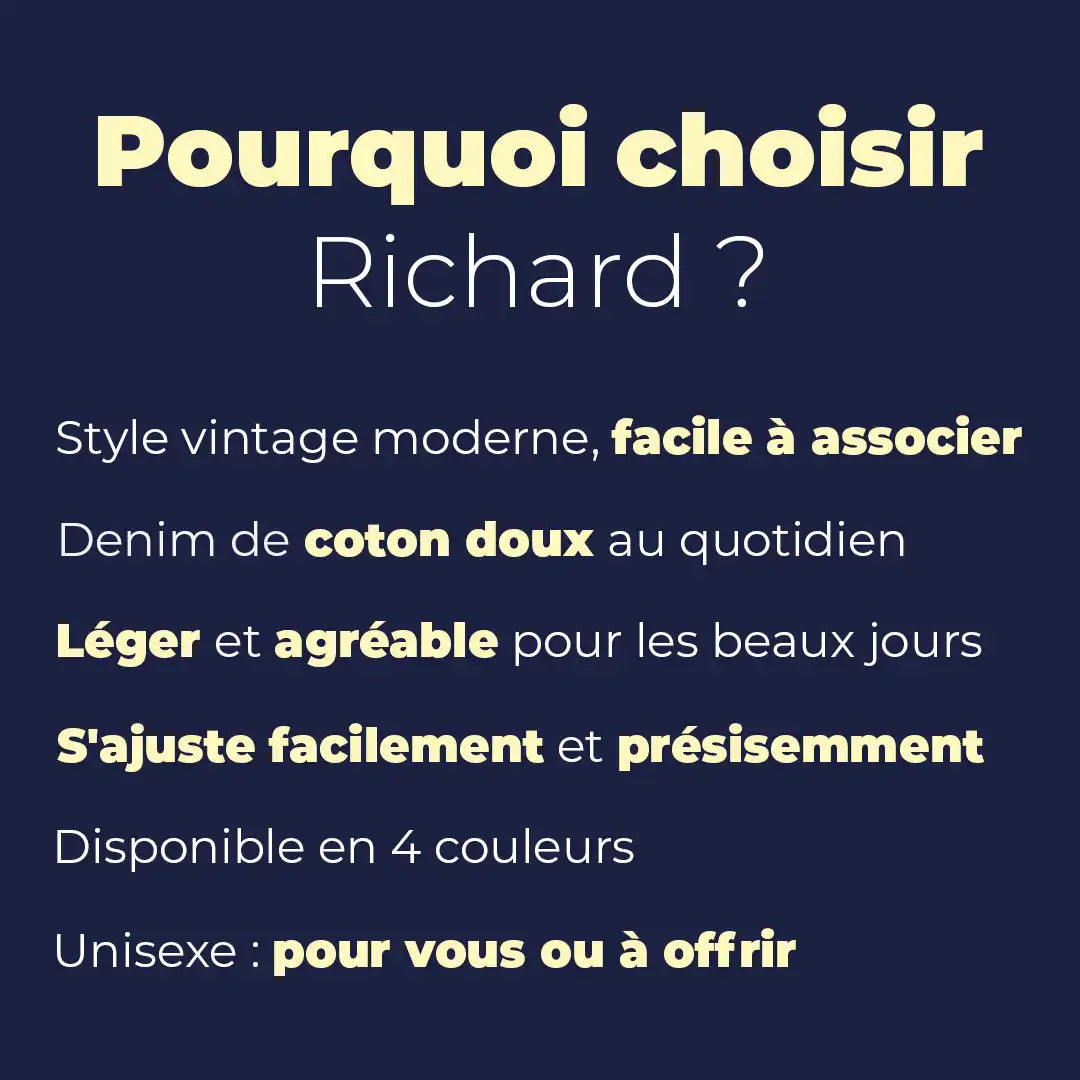 Pourquoi choisir le béret casquette en jean Richard