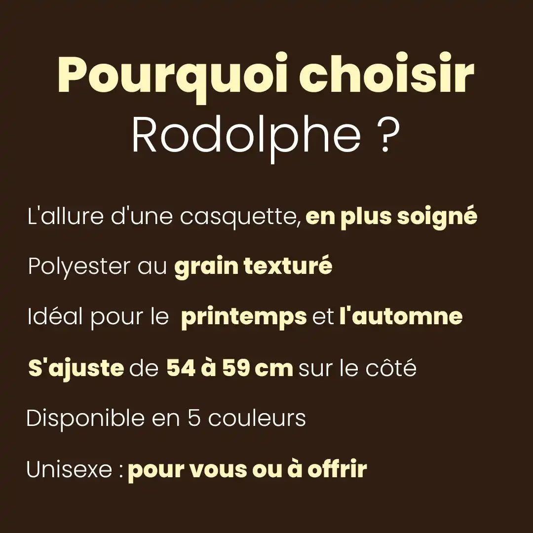 Pourquoi choisir le béret casquette en polyester Rodolphe
