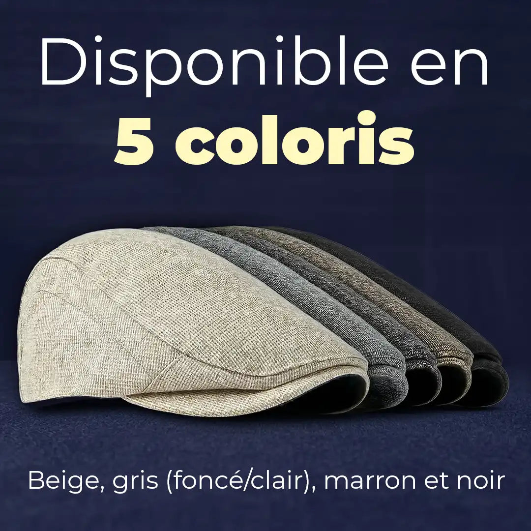 béret casquette unisexe coton polyester 5 coloris beige gris clair gris foncé marron noir Bruno - La Maison du Béret