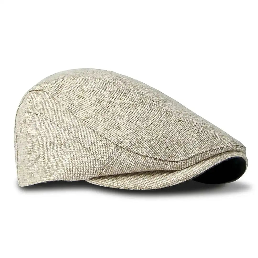 béret casquette unisexe coton polyester beige ajustable Bruno - La Maison du Béret