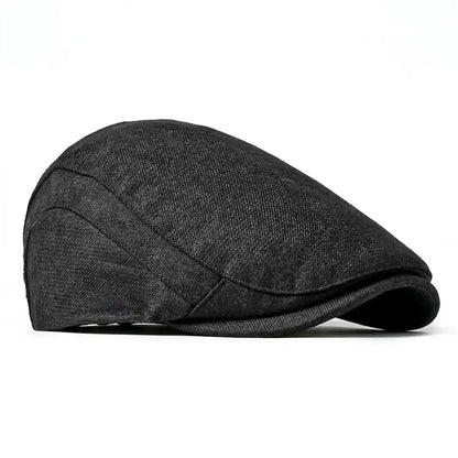 béret casquette unisexe coton polyester noir ajustable Bruno - La Maison du Béret
