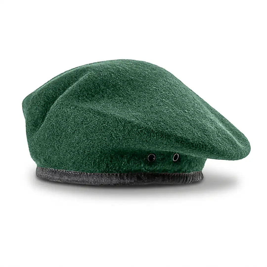 Béret militaire Valentin coloris vert en laine, doublure coton, réglable de 55 à 60 cm