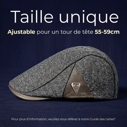 Casquette plate homme Gabriel taille unique ajustable 55-59 cm - La Maison du Béret