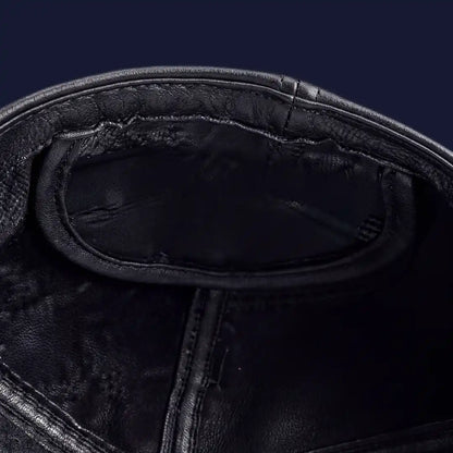 Intérieur et doublure casquette simili cuir homme Stéphane avec protège-oreilles - La Maison du Béret