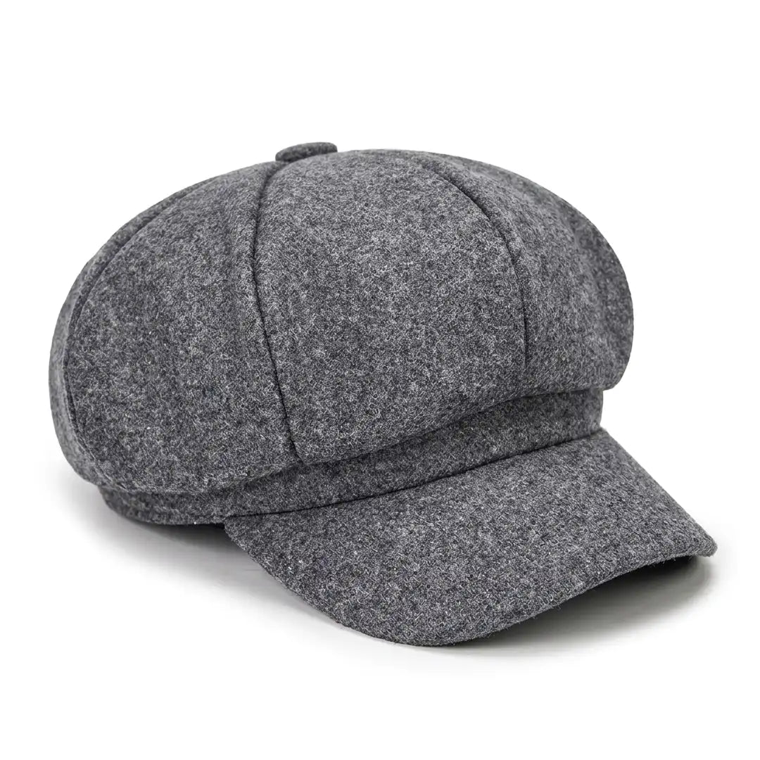 Béret gavroche unisexe coton gris clair Aurore - La Maison du Béret