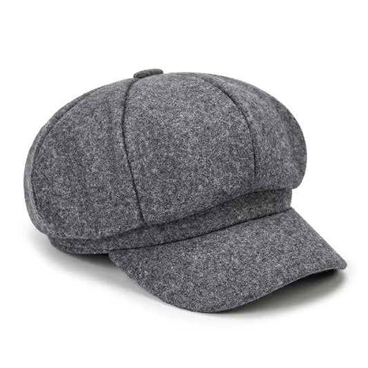 Béret gavroche unisexe coton gris clair Aurore - La Maison du Béret